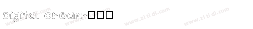Digital cream字体转换